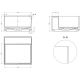 Умывальник Salini Armonia Square Top 02 130512TG S-Sense, глянцевый