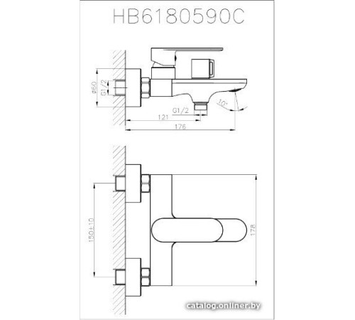 Смеситель Haiba HB60590 хром