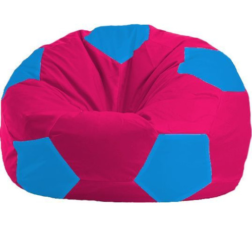 Кресло-мешок Flagman Мяч Стандарт М1.1-385 малиновый/голубой