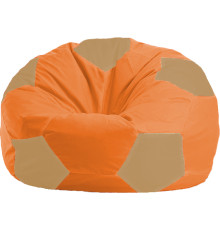 Кресло-мешок Flagman Мяч Стандарт М1.1-30 оранжевый/бежевый
