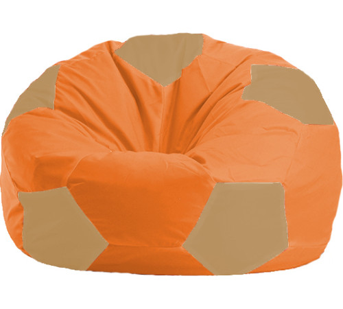Кресло-мешок Flagman Мяч Стандарт М1.1-30 оранжевый/бежевый