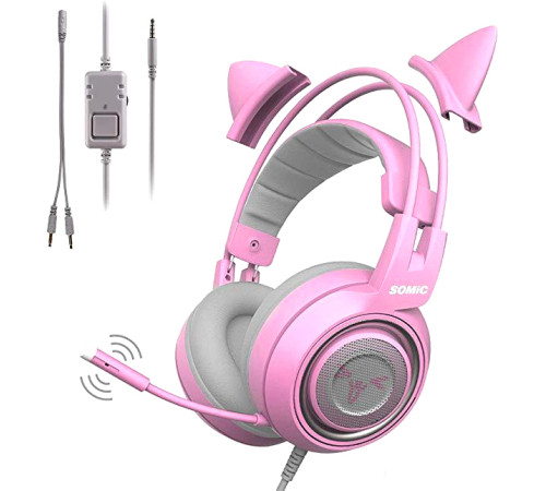 Наушники Somic G951S розовый