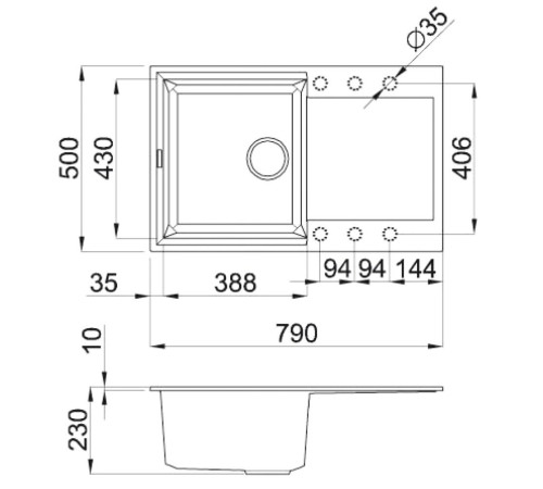 Кухонная мойка Elleci Easy 300 Bianco Titano 68