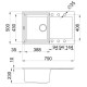 Кухонная мойка Elleci Easy 300 Bianco Titano 68