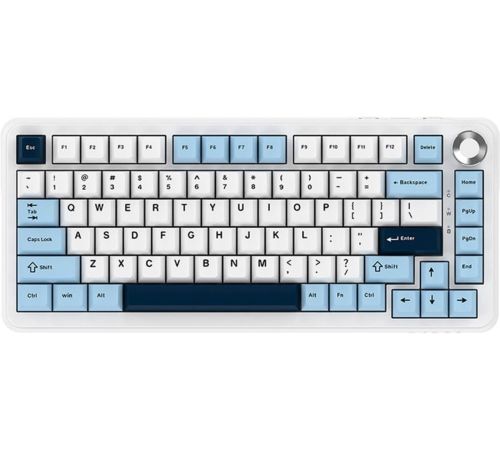 Клавиатура Ajazz AK820 Max Plus белый/голубой, Ajazz Daydream