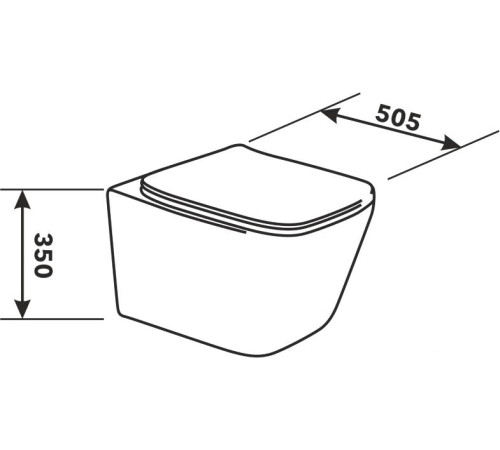 Унитаз AV Engineering Alca Plus AVWHR205 белый