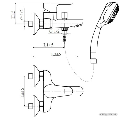 Смеситель Slovarm EN.3515-150