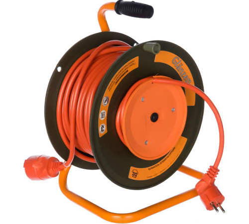Удлинитель Glanzen EB-30-010 30 м, оранжевый