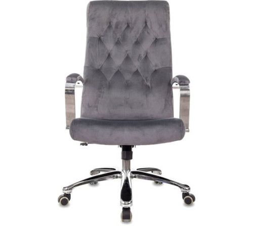 Офисное кресло Бюрократ T-9928SL Fabric серый Italia 26/крестовина металл хром