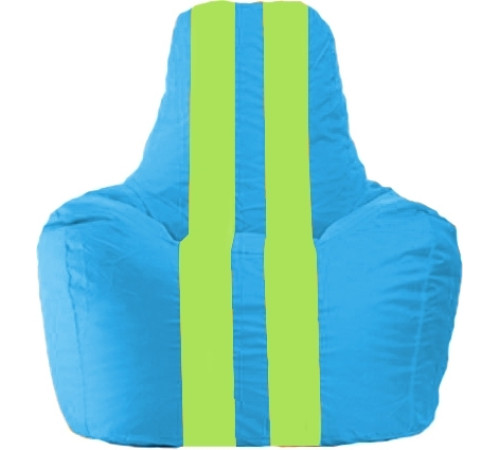 Кресло-мешок Flagman Спортинг С1.1-276 голубой/салатовый