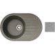 Кухонная мойка БелЭворс Rondo L + смеситель W74004-9 + дозатор L405-1 серый/сатин