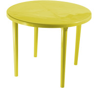 Стол Стандарт Пластик Групп Круглый 90 желтый