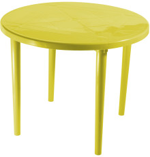Стол Стандарт Пластик Групп Круглый 90 желтый