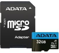 Карта памяти A-Data Premier AUSDH32GUICL10A1-RA1 microSDHC 32GB с адаптером