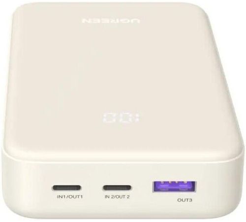 Внешний аккумулятор Ugreen PB531 20000mAh бежевый