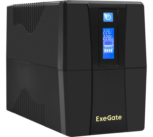 Источник бесперебойного питания ExeGate Power Smart ULB-1000.LCD.AVR.2SH.RJ.USB EX292792RUS