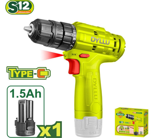 Дрель-шуруповерт Dyllu DTCDS510 с 1-им АКБ