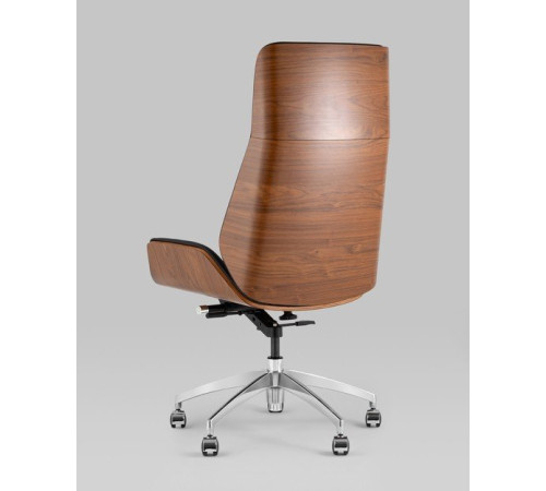 Офисное кресло TopChairs Crown SN A312 8383-29 Walnut Back черный