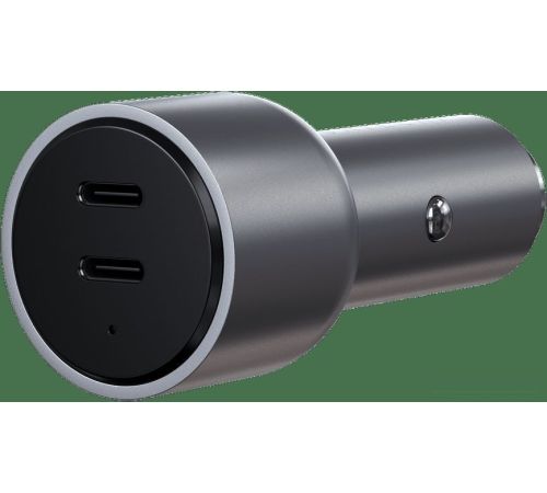 Автомобильное зарядное Satechi 40W Dual USB-C PD Car Charger ST-U2C40CCM