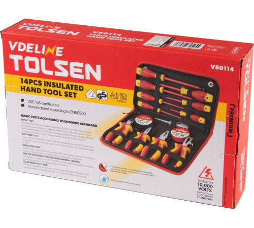 Универсальный набор инструментов Tolsen TTV80114 14 предметов