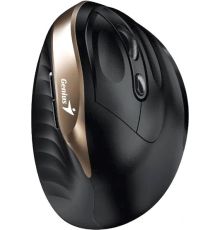 Вертикальная мышь Genius Ergo 8250S черный/золотистый