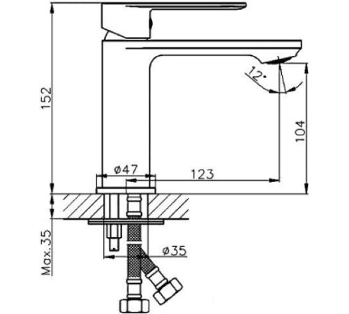 Смеситель Haiba HB10590-7 черный