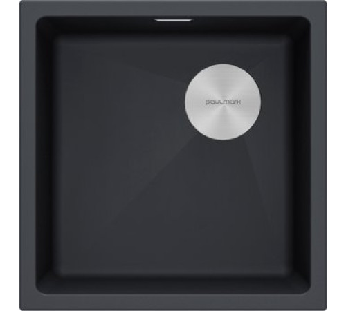 Кухонная мойка Paulmark IT-Granit Lumi 45 Uni-Skew LU45SK-AN черный/антрацит