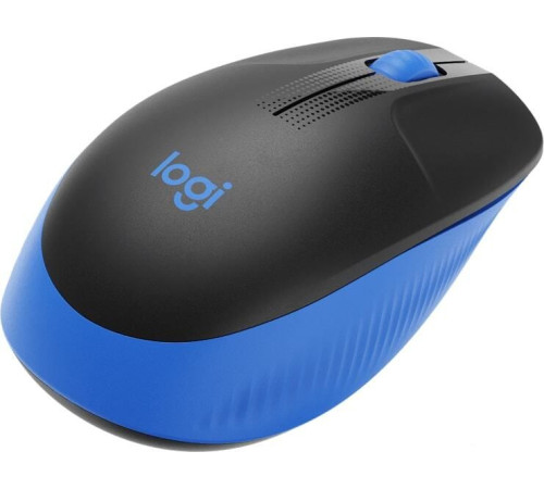 Мышь Logitech M190 черный/синий