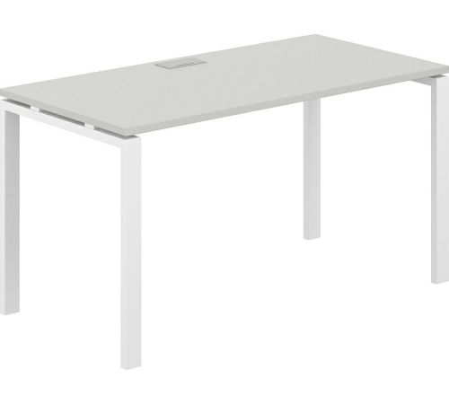 Офисный стол Norden 140х70х75 SG.205.SH.63.WH белый/серый бархат