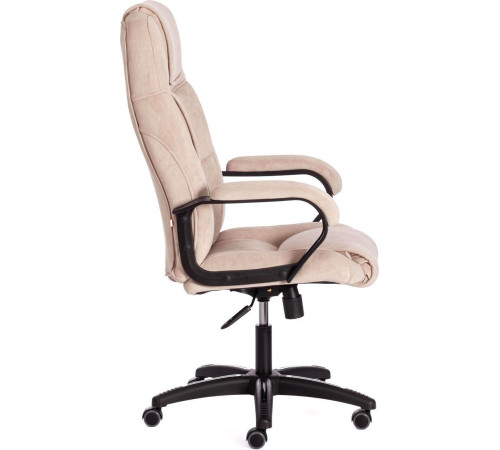 Кресло TetChair Bergamo флок, хром/бежевый