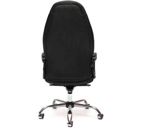 Кресло TetChair Boss Lux иск.кожа, кожзам черный/черный перфорированный 36-6/36-6/06