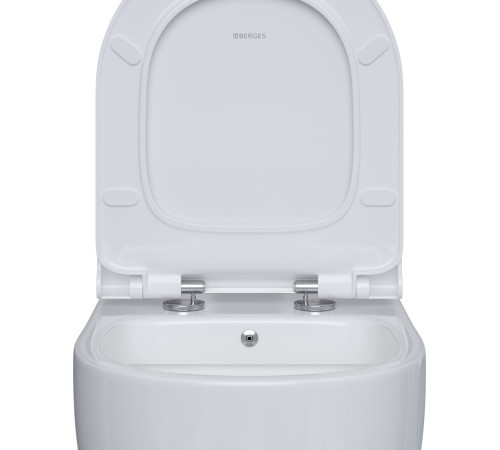 Унитаз подвесной Berges Wasserhaus Ego XL 54 с сиденьем Slim SO