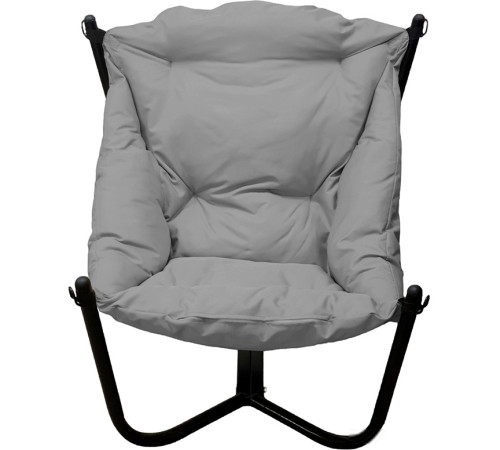 Кресло M-Group Чил 12360409 черный/серая подушка