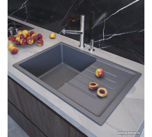Кухонная мойка Mixline ML-GM19 551988 графит
