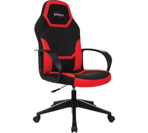 Игровое геймерское кресло Brabix Alpha GM-018 532637 черный/красный