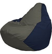 Кресло-мешок Flagman Груша Медиум Г1.1-369 темно-серый/темно-синий