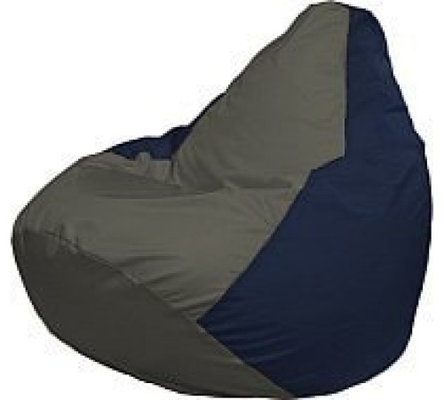 Кресло-мешок Flagman Груша Медиум Г1.1-369 темно-серый/темно-синий
