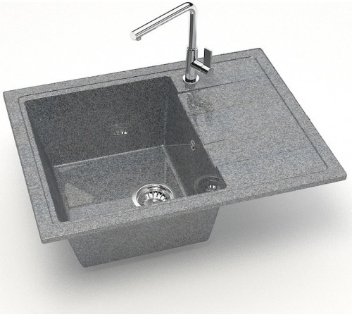 Кухонная мойка MARRBAXX Карельский камень модель 150/Q8 F150Q008 серый/темно-серый