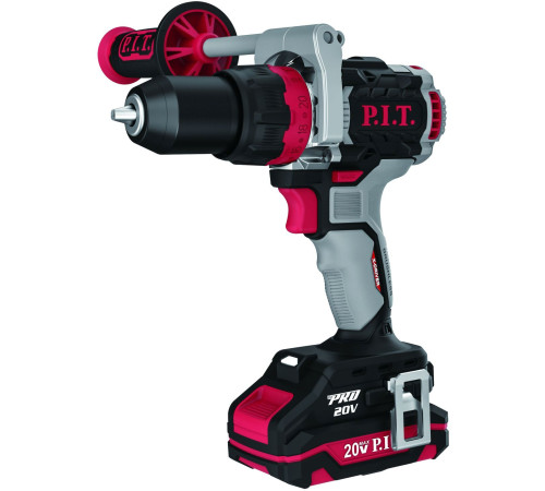 Ударная дрель-шуруповерт P.I.T. PSB20H-13C/1 с 1-м АКБ, кейс, оснастка