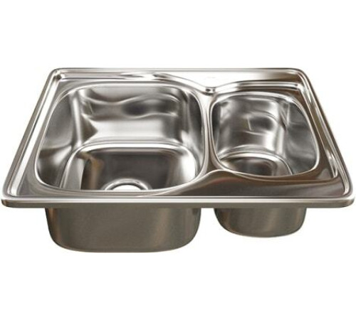 Кухонная мойка Mixline 538196 левая, полированная, 0.8 мм