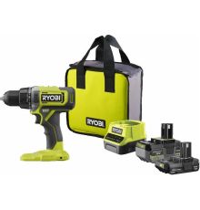 Дрель-шуруповерт Ryobi RDD18-2C415S 5133005612 с 2-мя АКБ, сумка