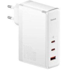 Сетевое зарядное Baseus GaN5 Pro Fast Charger 2C+U 140W EU белый