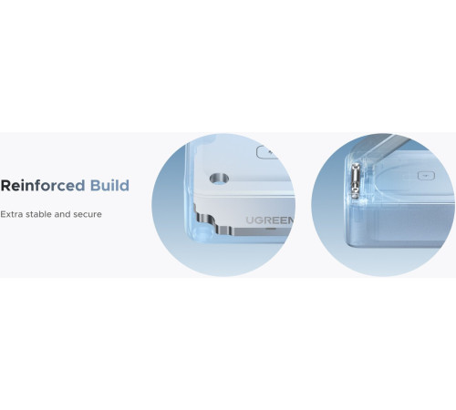 Беспроводное зарядное Ugreen MagFlow 2-in-1 W752 55960 голубой