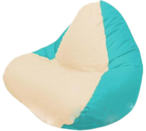 Кресло-мешок Flagman Релакс Г4.1-014 светло-бежевый/бирюзовый