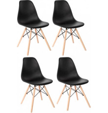 Стул Mio Tesoro Бари SC-001 4 шт, черный/дерево