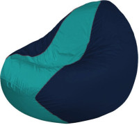 Кресло-мешок Flagman Classic К2.1-228 синий темный/бирюзовый