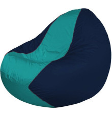 Кресло-мешок Flagman Classic К2.1-228 синий темный/бирюзовый