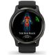 Умные часы Garmin Venu 2 сланцевая нержавеющая сталь/черный