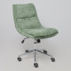 Офисное кресло AksHome Lola зеленая рогожка GY91-14/хром