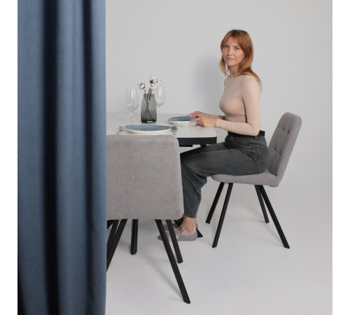 Стул Мамадома Rommy b22 Grey Lux/черный